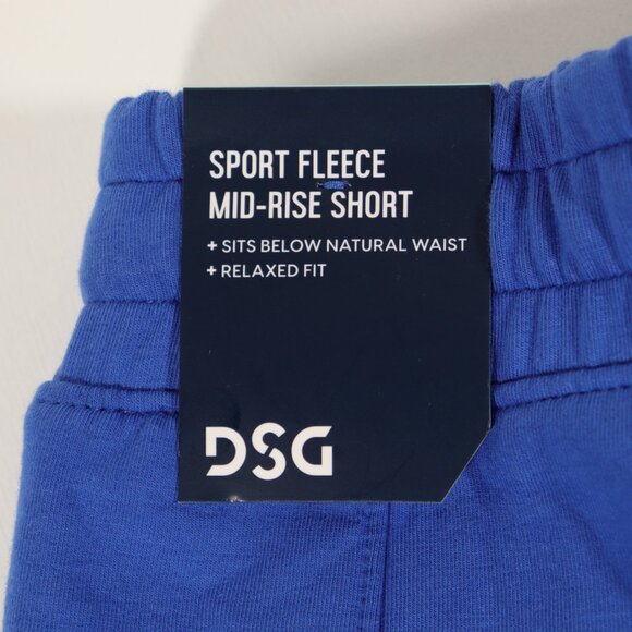 NWT DSG Girls Sport Fleece Mid Rise Shorts in Blue Size S - Picture 8 of 12
